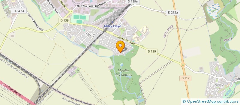 localisation de l'entreprise ALYS INGENIERIE  MITRY-MORY