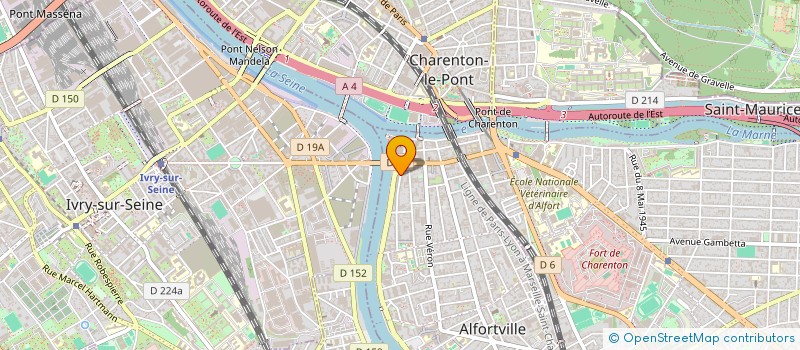 localisation de l'entreprise ALYSAUDIT à ALFORTVILLE