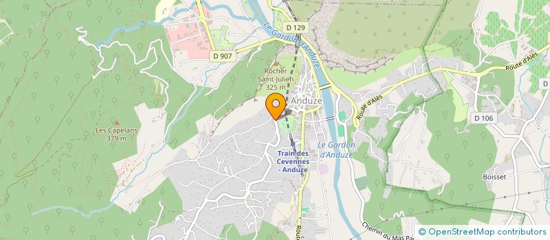 localisation de l'entreprise ALYSEA à ANDUZE