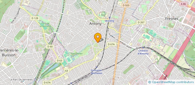 localisation de l'entreprise ALYSS à ANTONY