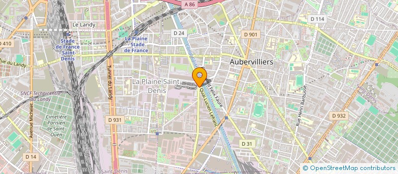 localisation de l'entreprise ALYSSA à AUBERVILLIERS
