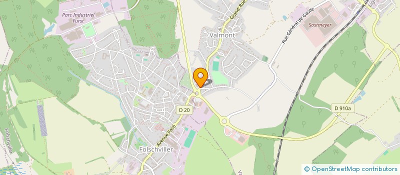 localisation de l'entreprise ALYSSA COIFFURE  VALMONT