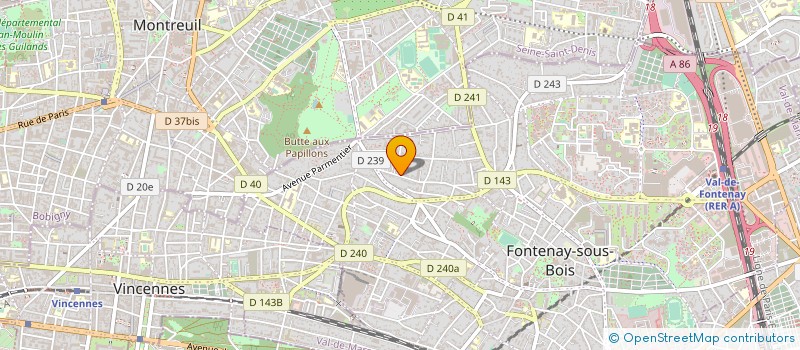 localisation de l'entreprise ALYSSE à FONTENAY-SOUS-BOIS