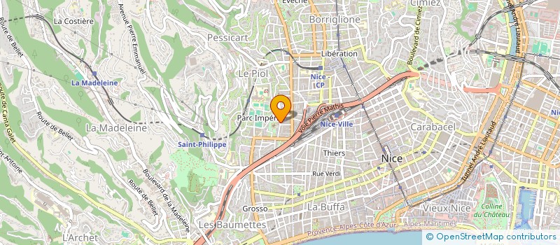 localisation de l'entreprise ALYVE à NICE