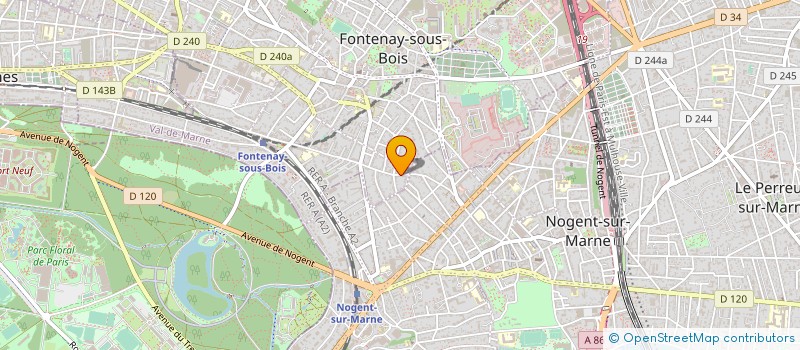 localisation de l'entreprise ALYZEE CREATIONS à FONTENAY-SOUS-BOIS
