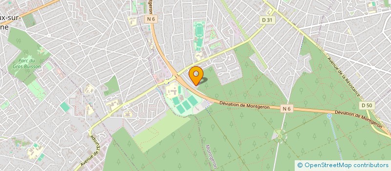 localisation de l'entreprise ALZ GESTION à MONTGERON