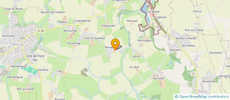 localisation de l'entreprise ALZ PLOMBERIE  MILIZAC-GUIPRONVEL