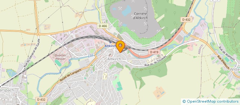 localisation de l'entreprise ALZA VOYAGES  ALTKIRCH