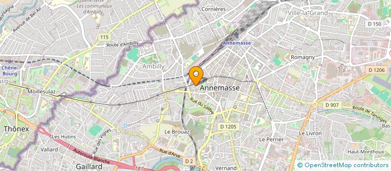 localisation de l'entreprise ALZEA PARTNERS à ANNEMASSE