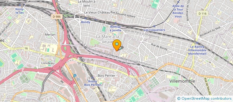 localisation de l'entreprise ALZEN-SERVICES à VILLEMOMBLE