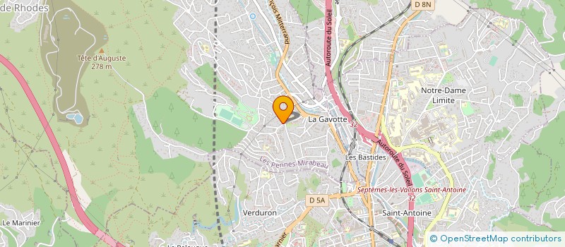 localisation de l'entreprise ALZHEIMER AIDANTS BDR à LES PENNES-MIRABEAU