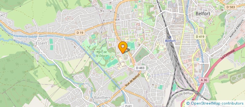 localisation de l'entreprise ALZINGRE à BELFORT