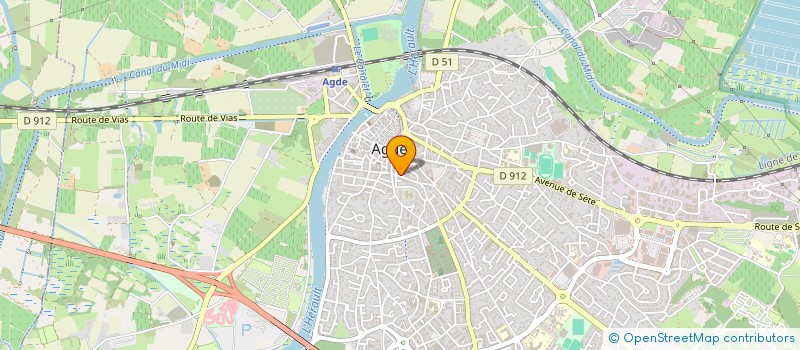 localisation de l'entreprise ALZO  AGDE