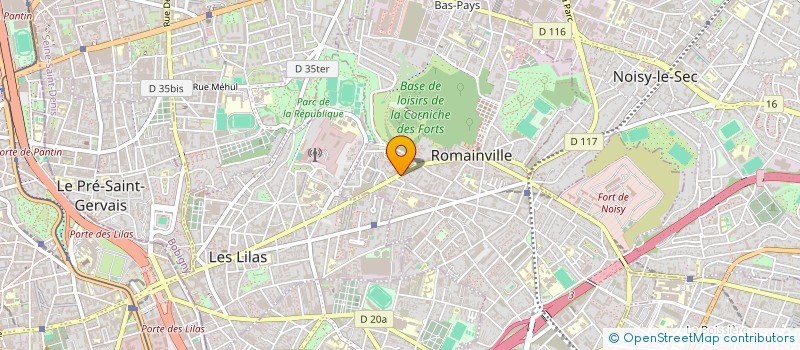 localisation de l'entreprise ALZORIA à ROMAINVILLE