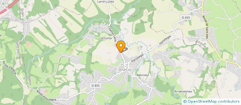 localisation de l'entreprise ALZURI TP  AHETZE