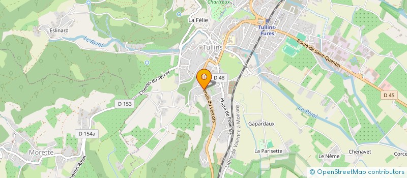 localisation de l'entreprise AM 2 B GROUPE  TULLINS