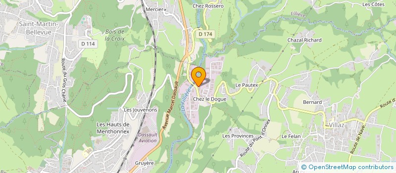 localisation de l'entreprise AM 21  VILLAZ