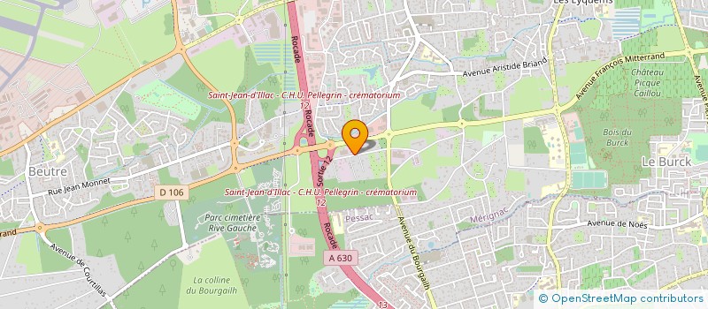 localisation de l'entreprise AM à MERIGNAC