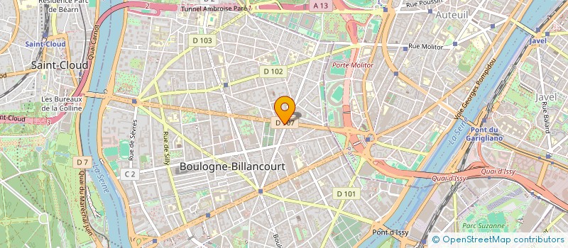 localisation de l'entreprise AM à BOULOGNE-BILLANCOURT