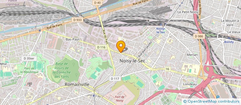 localisation de l'entreprise AM à NOISY-LE-SEC