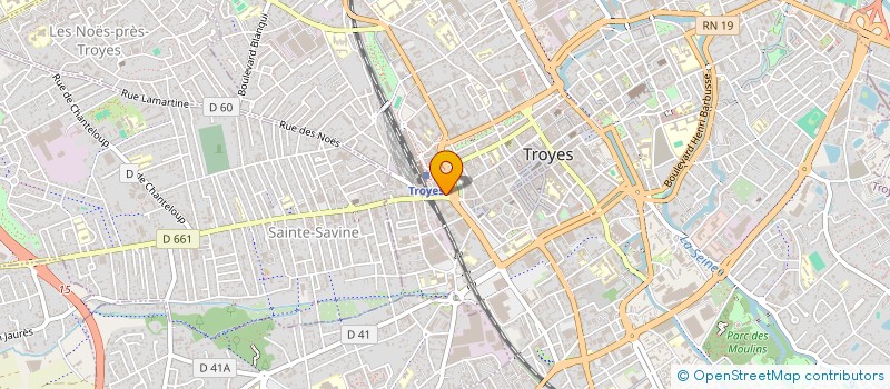 localisation de l'entreprise AM à TROYES