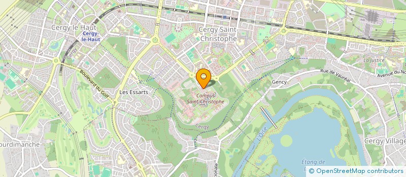 localisation de l'entreprise AM  CERGY