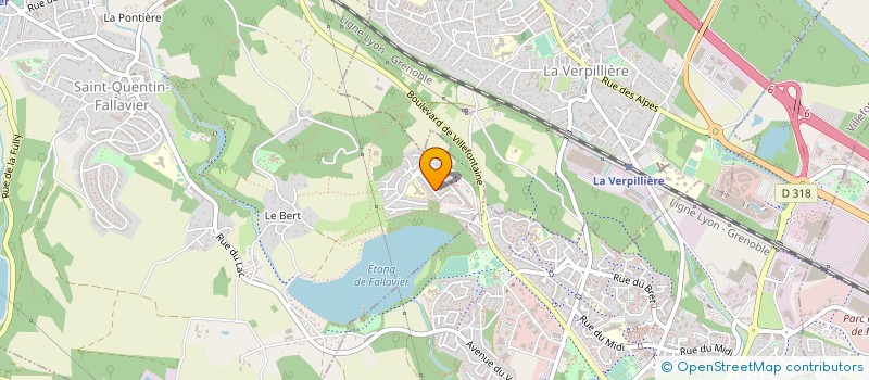 localisation de l'entreprise AM  SAINT-QUENTIN-FALLAVIER