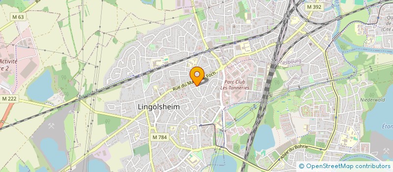 localisation de l'entreprise AM  LINGOLSHEIM