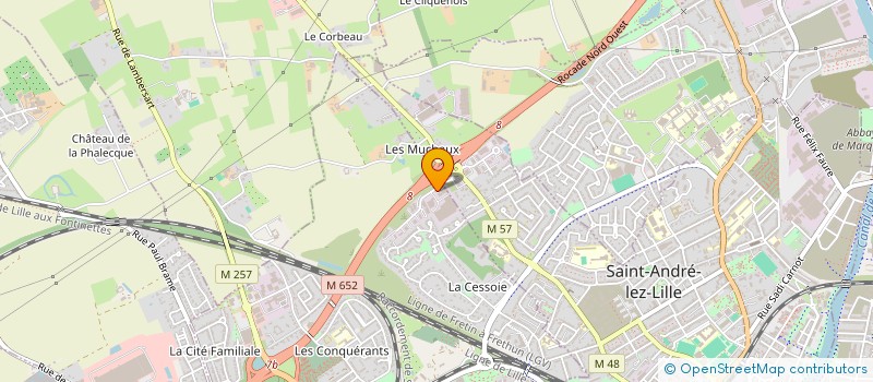 localisation de l'entreprise AM  LAMBERSART