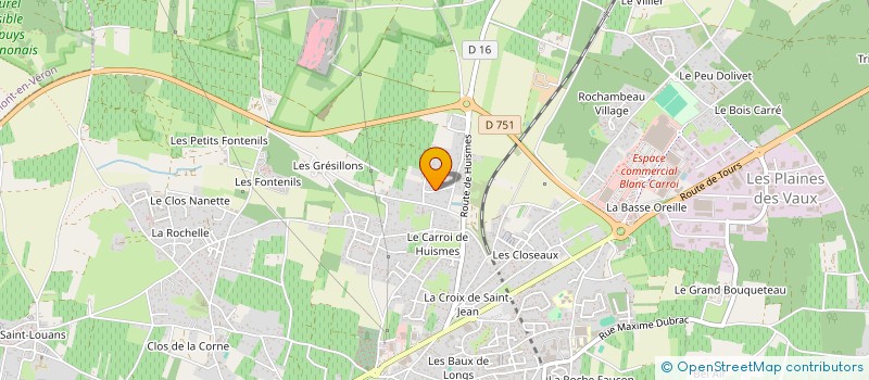 localisation de l'entreprise AM  CHINON