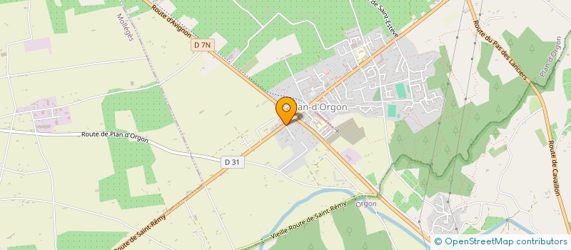 localisation de l'entreprise AM  PLAN D'ORGON