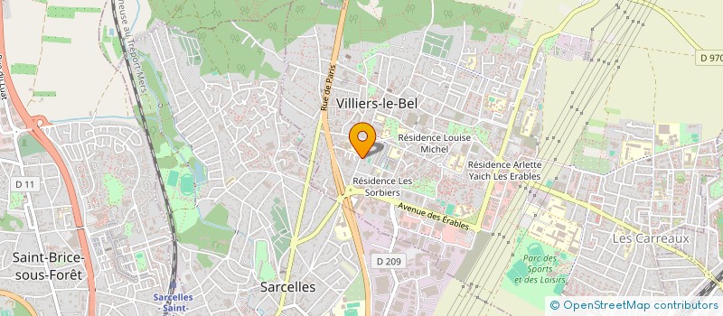 localisation de l'entreprise AM  VILLIERS-LE-BEL