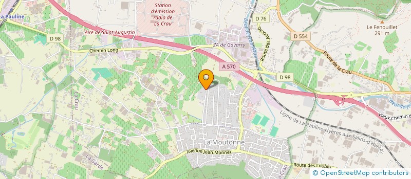 localisation de l'entreprise AM  LA CRAU