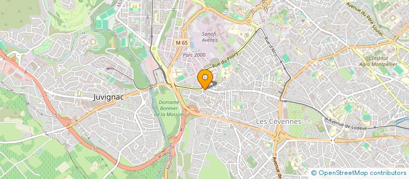 localisation de l'entreprise AM AGRIPRODUITS à MONTPELLIER