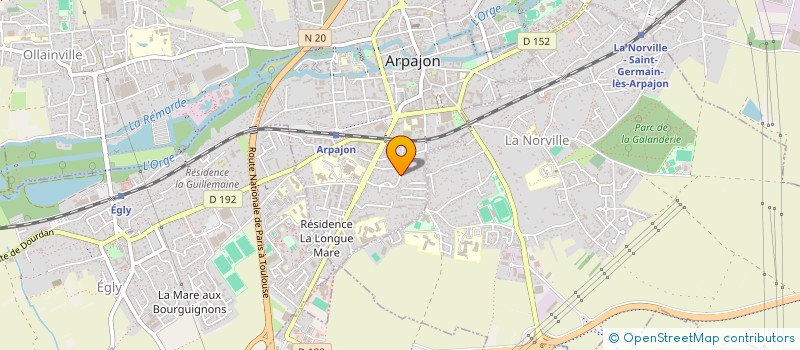 localisation de l'entreprise AM ASSURANCES à ARPAJON