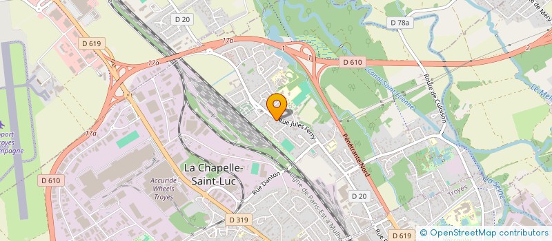 localisation de l'entreprise AM AUTO 10  LA CHAPELLE-SAINT-LUC