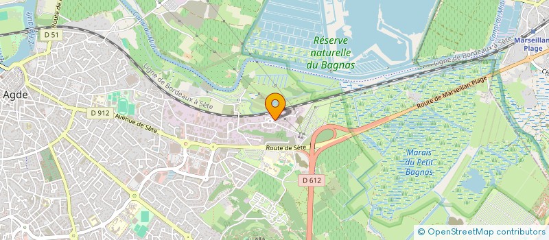 localisation de l'entreprise AM AUTO  AGDE