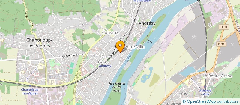 localisation de l'entreprise AM AUTO  ANDRESY