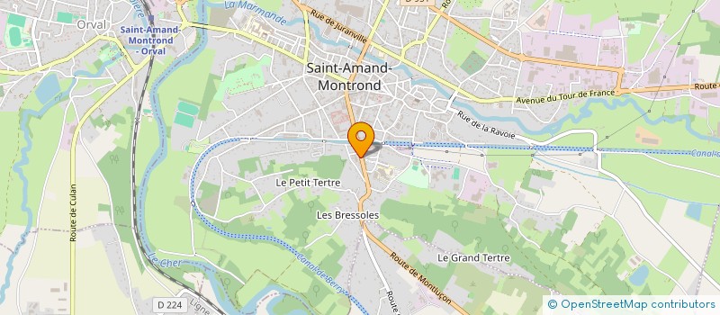 localisation de l'entreprise AM AUTOLOC à SAINT-AMAND-MONTROND