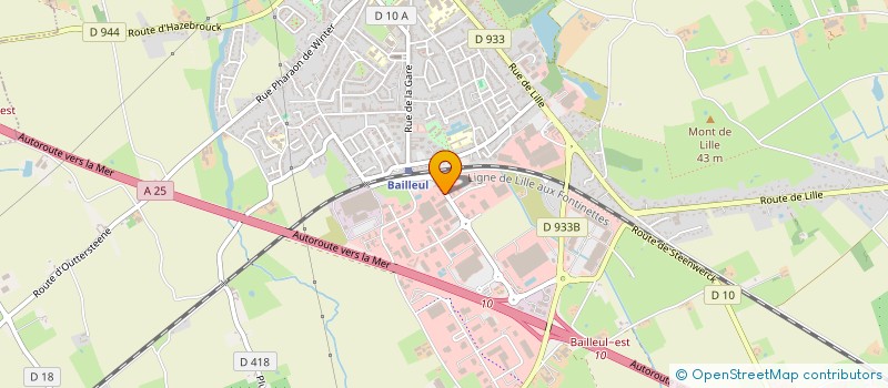 localisation de l'entreprise AM AUTOMOBILE à BAILLEUL