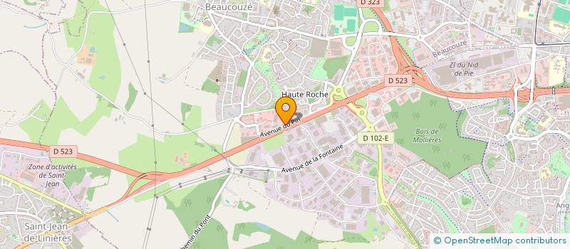 localisation de l'entreprise AM AUTOMOBILE à BEAUCOUZE