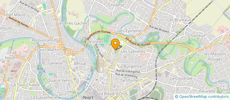 localisation de l'entreprise AM AUTOMOBILES 79  NIORT