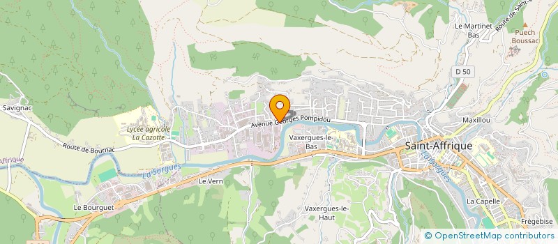 localisation de l'entreprise AM AUTOMOBILES  SAINT-AFFRIQUE