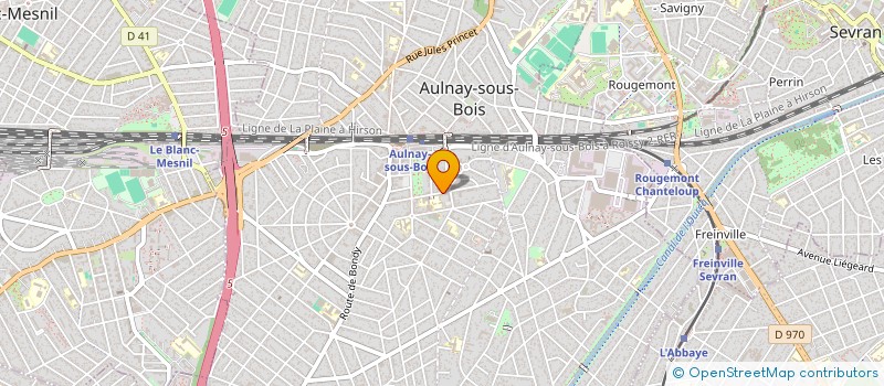 localisation de l'entreprise AM AUTOMOBILES A.M.A. à AULNAY SOUS BOIS