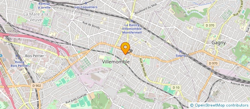 localisation de l'entreprise AM BAT  VILLEMOMBLE