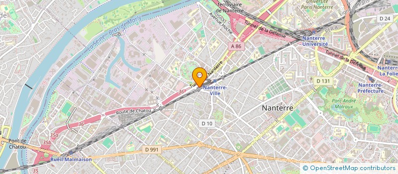 localisation de l'entreprise AM BATIMENT à NANTERRE