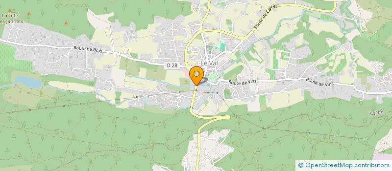 localisation de l'entreprise AM BATIMENT  LE VAL