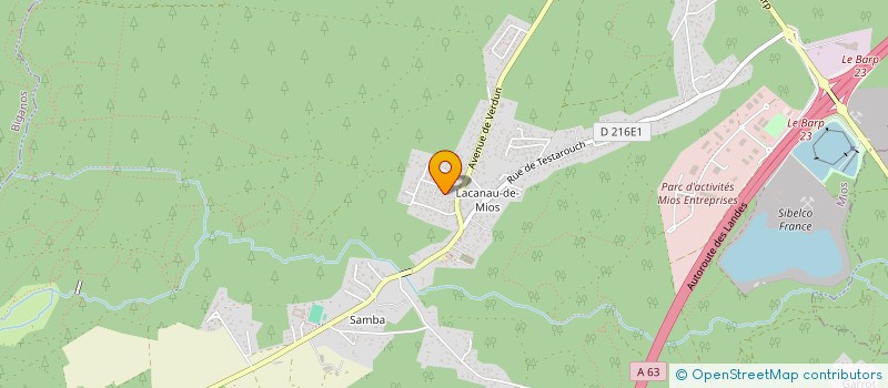 localisation de l'entreprise AM BOIS à MIOS