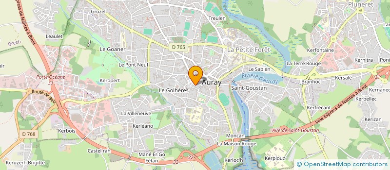 localisation de l'entreprise AM BREIZH à AURAY