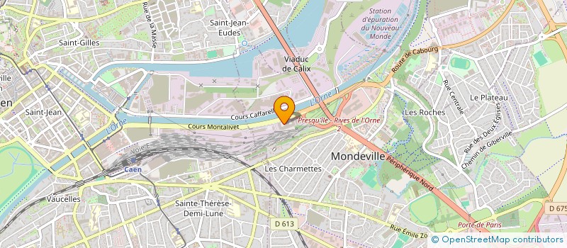 localisation de l'entreprise AM'CAP à MONDEVILLE